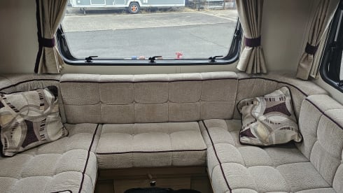 Elddis Prestige Motorhome 4 Berth Overcab Bed U-Shaped Lounge