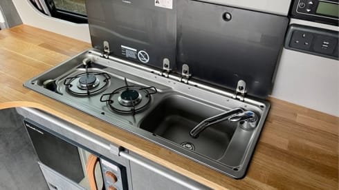 (VW004) 2023 VW T6 'Rebellion' Camper Van - sleeps 2 adults plus 2 children