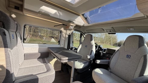 New camper van, 2 sleeping places and bicycle carrier