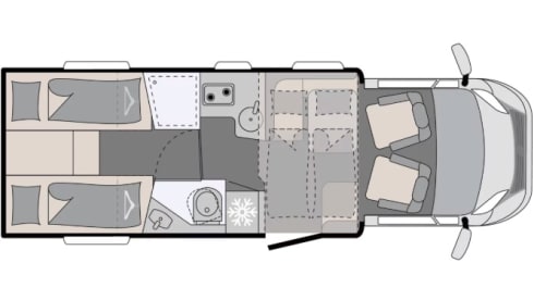 Jura – Elddis Whirlwind GT 74DI (modello 2027), 4 posti letto