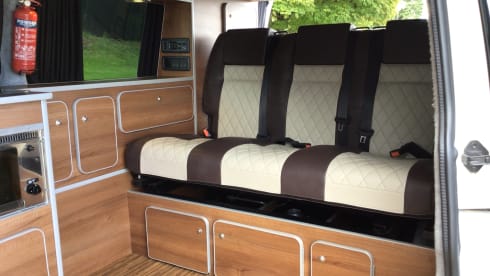4 berth Volkswagen campervan from 2013