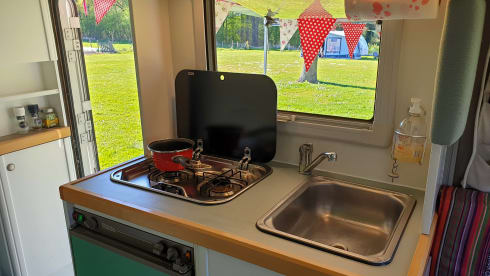 Volkswagen T4 Karmann Camper with round seat