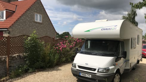 4 berth Chausson, main bed over cab