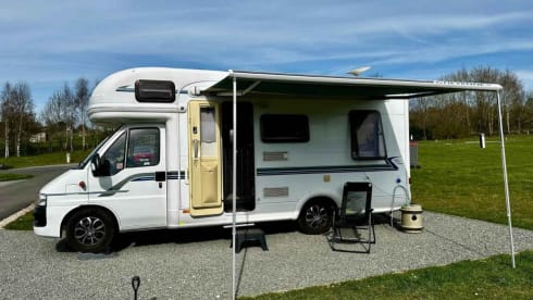 Bertie  – 4 berth Auto-Trail with all amenities.