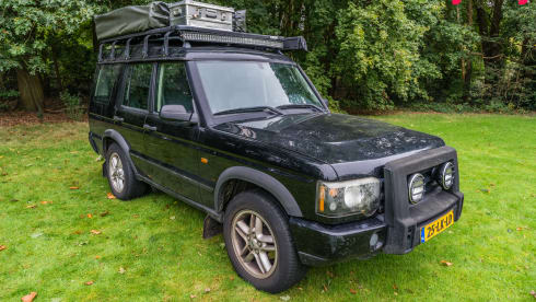 Charles  – Land Rover Disco II met rooftop tent