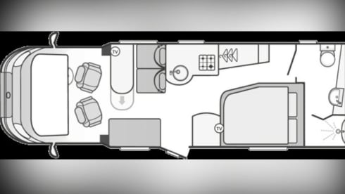 BILBO – 4 berth 4 seat Bessacar 2014 Motor Home with everything