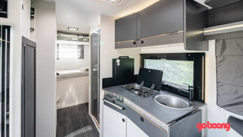 New/cozy fully equipped camper with spacious living room