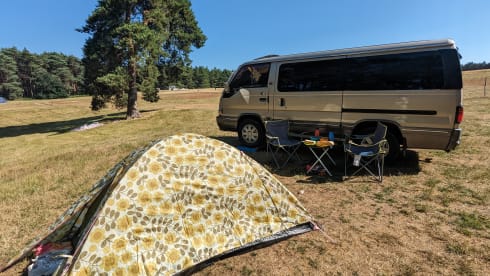 The Golden Ticket – *UNIQUE* Nissan Homy modern retro campervan for the simple life