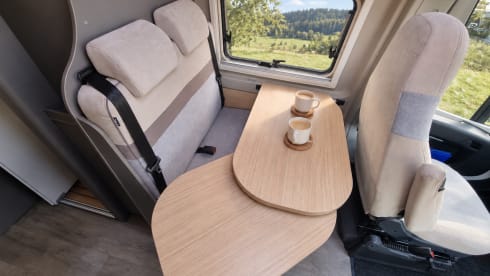 Luxury LMC campervan for two with automatic transmission, e-bikes, and off-grid freedom