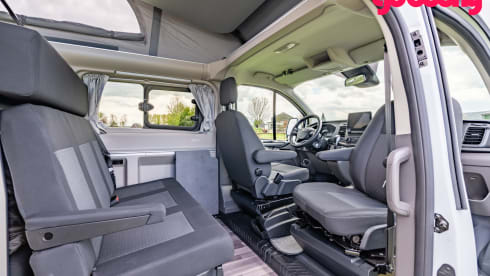 "Kip" Nugget – Ford "Kip" Nugget campervan from 2024, for the ideal holiday! 
