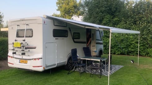 LMC Integral Camper with round seating layout