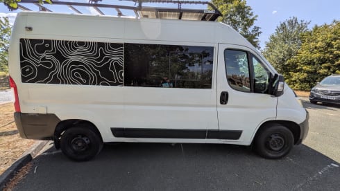 Joe – Joe. 2 Berth Truly Off Grid Adventure Van. Storage and Comforts Galore. 