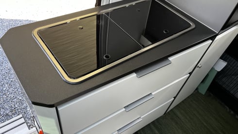Fiat Adria 640 bus camper with large garage and fold-down bed 