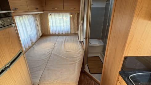 Fijne Bürstner camper voor 4 personen