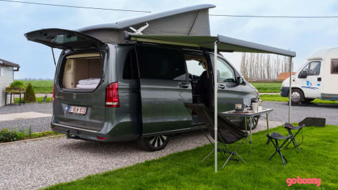 The freedom of camping, the luxury of a hotel room