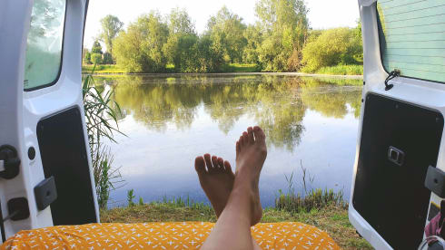 2-seater Nissan campervan from 2017