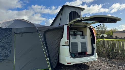 Serena – 2 berth Nissan Serena Campervan with awning & solar panels