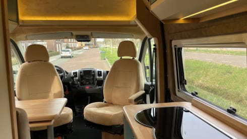 Modern, compact Off Grid Campervan Fiat Ducato (self-built) 