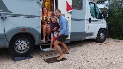 Luxury family camper ready for wonderful trips