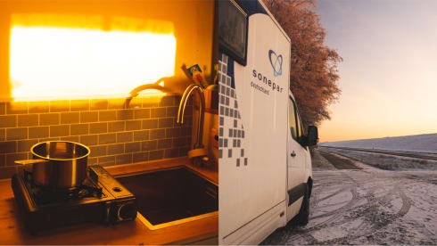 Jeff Benzos – Self-sufficient adventure Mercedes Sprinter for winter and summer