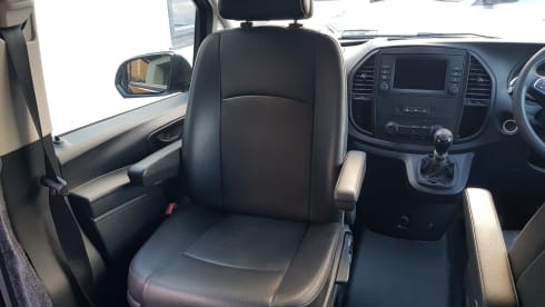 Black Beauty – Mercedes-Benz campervan Brand new conversion with drive away Awning