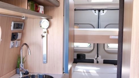Atmospheric 4p Knaus Boxstar Family bus camper