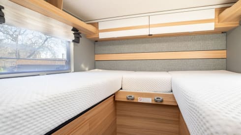 Beautiful Dethleffs semi-integrated camper