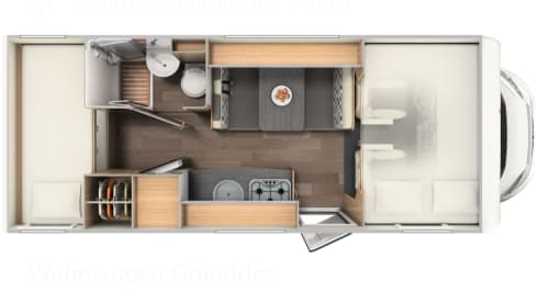 Nice handy camper for 5 to 6 people for rent