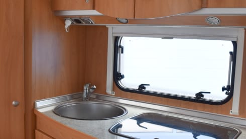 2 to 4 person Bürstner camper for the perfect holiday