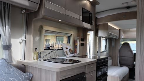 Saltburn motorhome hire  – 6 berth Fiat bus from 2021