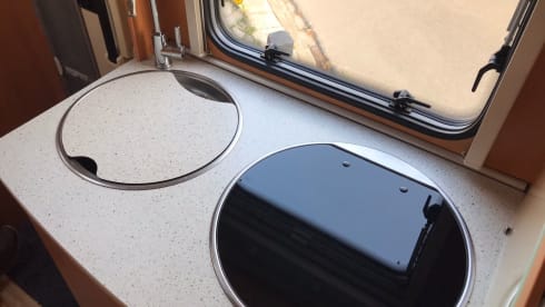 2 person Hymer with length beds