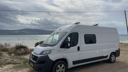 Modern, compact Off Grid Campervan Fiat Ducato (self-built) 