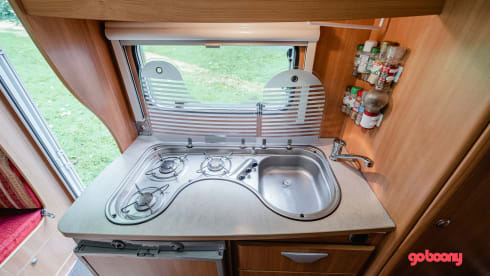  Chausson Flash 03 – Comfortable family camper with bunk beds