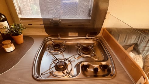 Milly – our Low budget 4 person camper with 3 sleeping places 2006