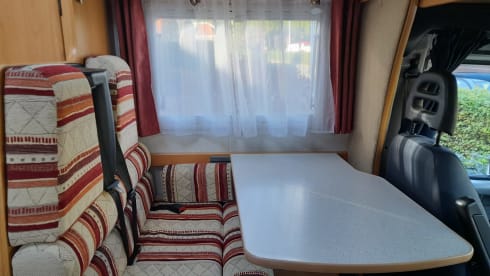 Winterbestemmingen aangeraden! – 4p Fiat alcove from 2004