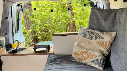 Cosy, compact off-grid Ford camper van