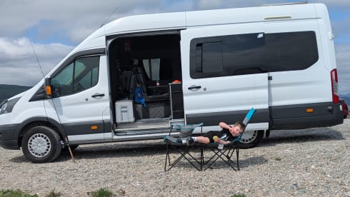 NC500 TOURER – Big comfy spacious open plan transit camper 