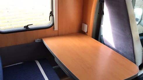 2 person Hymer with length beds