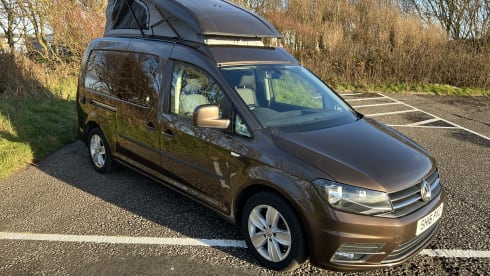 2 berth Volkswagen toffee brown camper