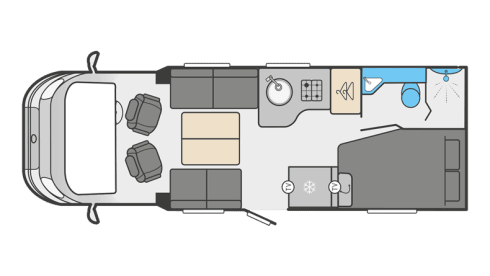 EFP – Swift Voyager 564 Luxury Fixed Bed