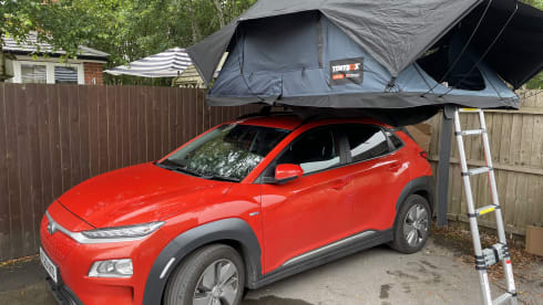 🍊The Electric Orange – 🚗 Kona EV & Tentbox. 200+ free miles