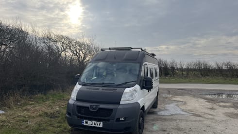 peggy  – 2 berth Peugeot off grid camper van
