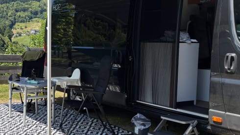 Recently converted camper van
