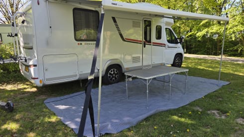 5 persoons camper – 5p Fiat teilintegriert ab 2015