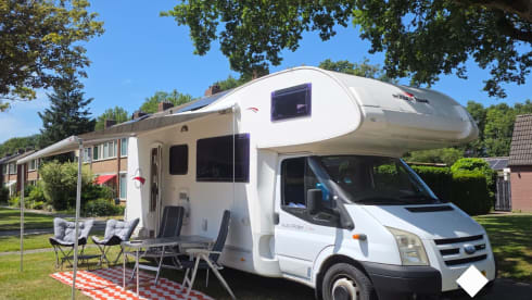De familiecamper – 7p Ford alcove uit 2009