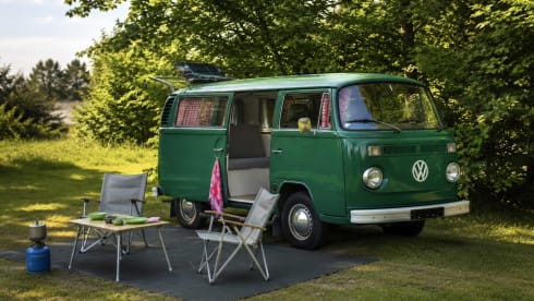 3-seater Volkswagen campervan from 1973