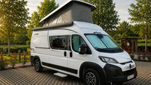 Van Voyage – Gloednieuwe Possl 2Win R met hefdak(2026) compacte luxe met grote badkamer
