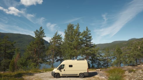 Camper Moos – Atmospheric, completely off-grid self-build camper van 