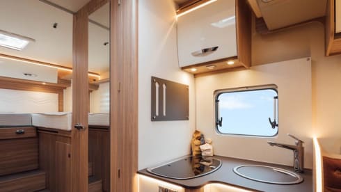 4p Bürstner luxury semi-integrated camper from 2021