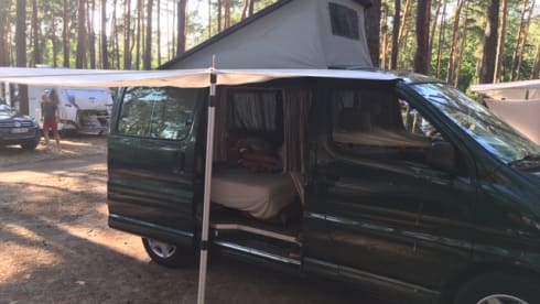 CZN  – Toyota campervan, a very luxurious tent (insurance is included)